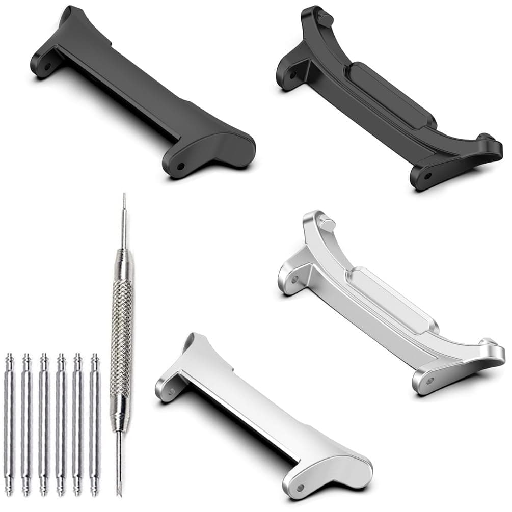 Connectors Compatible for Samsung Galaxy Watch Ultra 47mm Adapter 22mm Watch Band, Stainless Steel Connector Band No Gap Adapter for Galaxy Watch Ultra 47mm (4 PCS)