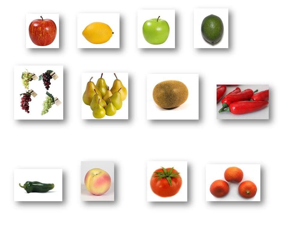 Artificial Fruit Assortment ~ Real Looking Decorative Fruit (24-Piece Mixed Assortment)