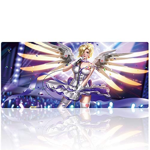 YEBMoo Extra Large Gaming Mouse Pads/Extended Protective Office Desk Mouse Mat Non-Slip Professional Precision Tracking Surface (35.4" x 15.7") for PC Computer Laptop (028cgnvhai)