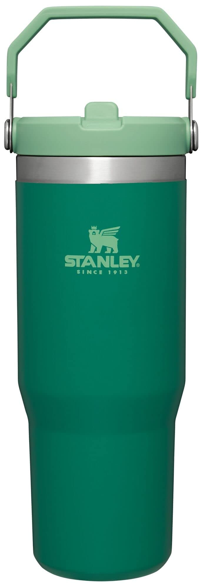 Stanley IceFlow Flip Straw Tumbler with Handle 30 oz | Twist On Lid and Flip Up Straw | Leak Resistant Water Bottle | Insulated Stainless Steel |BPA-Free | Alpine