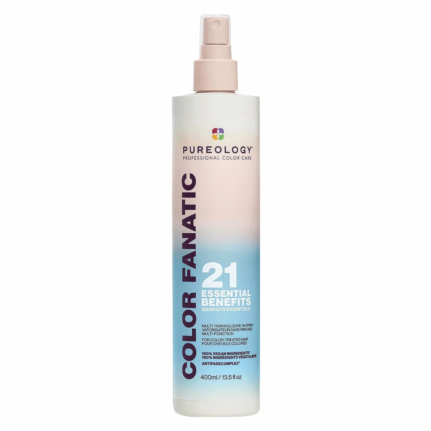 Color Fanatic Multi-Tasking Leave-In Spray - Detangling & Frizz Control, 21 Benefits for All Hair Types, Heat Protection, Infused with Coconut & Camellia Oils, Color Safe, Vegan