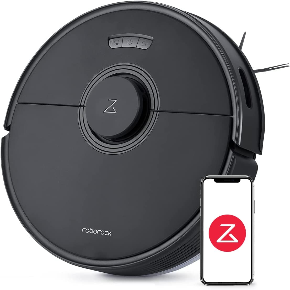 Roborock Q7 Max Robot Vacuum Cleaner with Mop, 4200Pa Strong Suction, Lidar Navigation, Multi-Level Mapping, No-Go&No-Mop Zones, 180mins Runtime, Works with Alexa, Perfect for Pet Hair(Black)