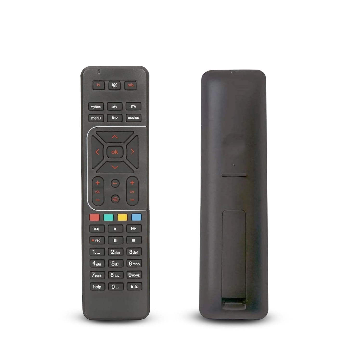 Airtel Digital TV DTH Television, Setup Box Remote Compatible For SD and HD Recording (Black)
