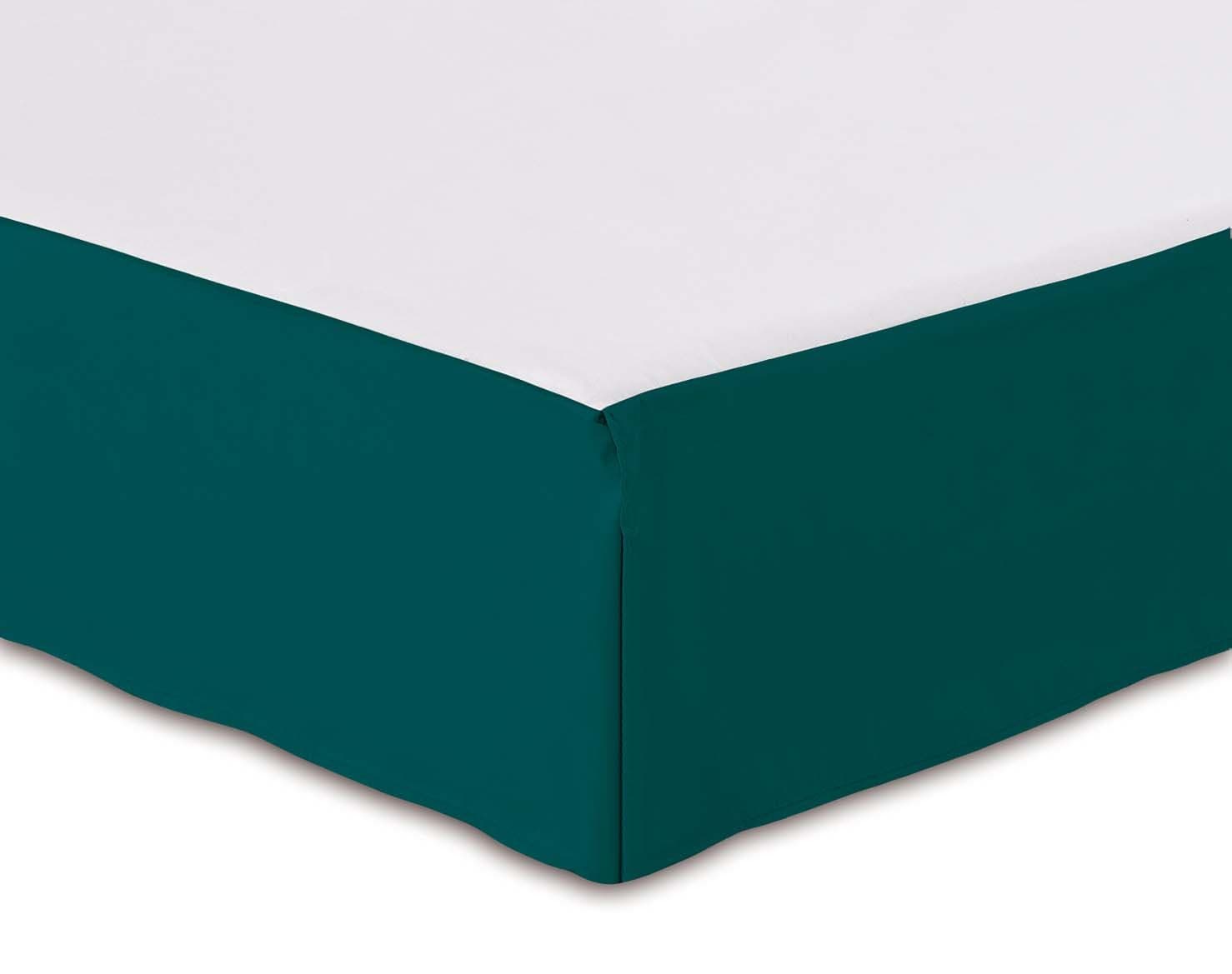 2800 Bed Skirt Turquoise Queen ,Fade and Stain Resistant,14" Drop Pocket