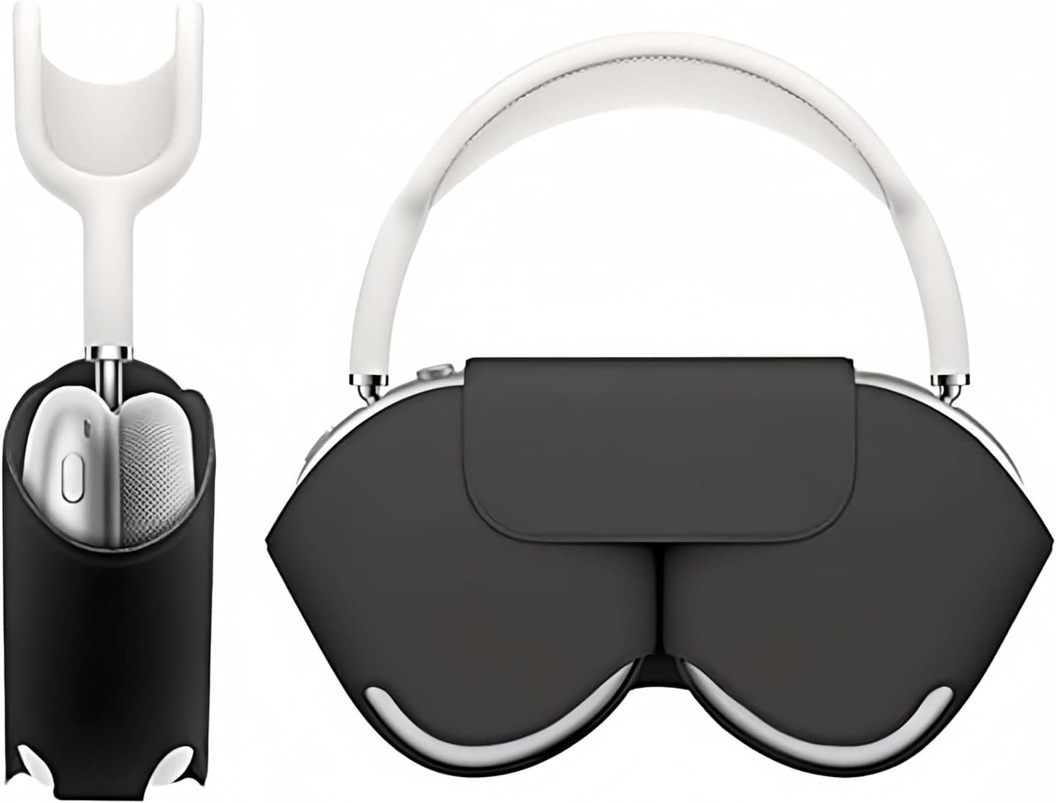 Smart Case for Airpods Max case, Headphones Protective Case for AirPod Max Supports Sleep Mode, Headphone case Compatible for Airpods Max (Black)