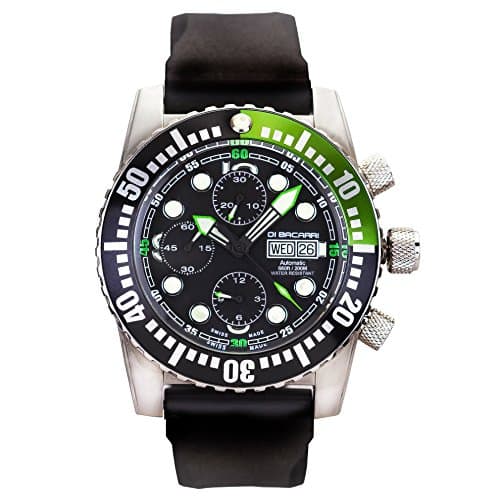Di Bacarri Limited Edition ETA7750 Chronograph Black Green