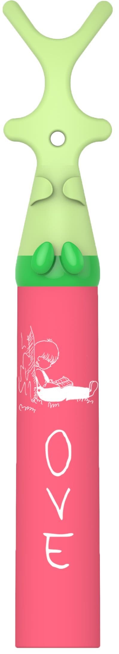 Toothbat Kids Flosser - Easy-Reach Floss Handle with 3 Cleaning Heads for Fast, Effective Oral Care - Provides Consistent Results and a Comfortable Grip - Easy to Use, Eco-Friendly-Childers Mini