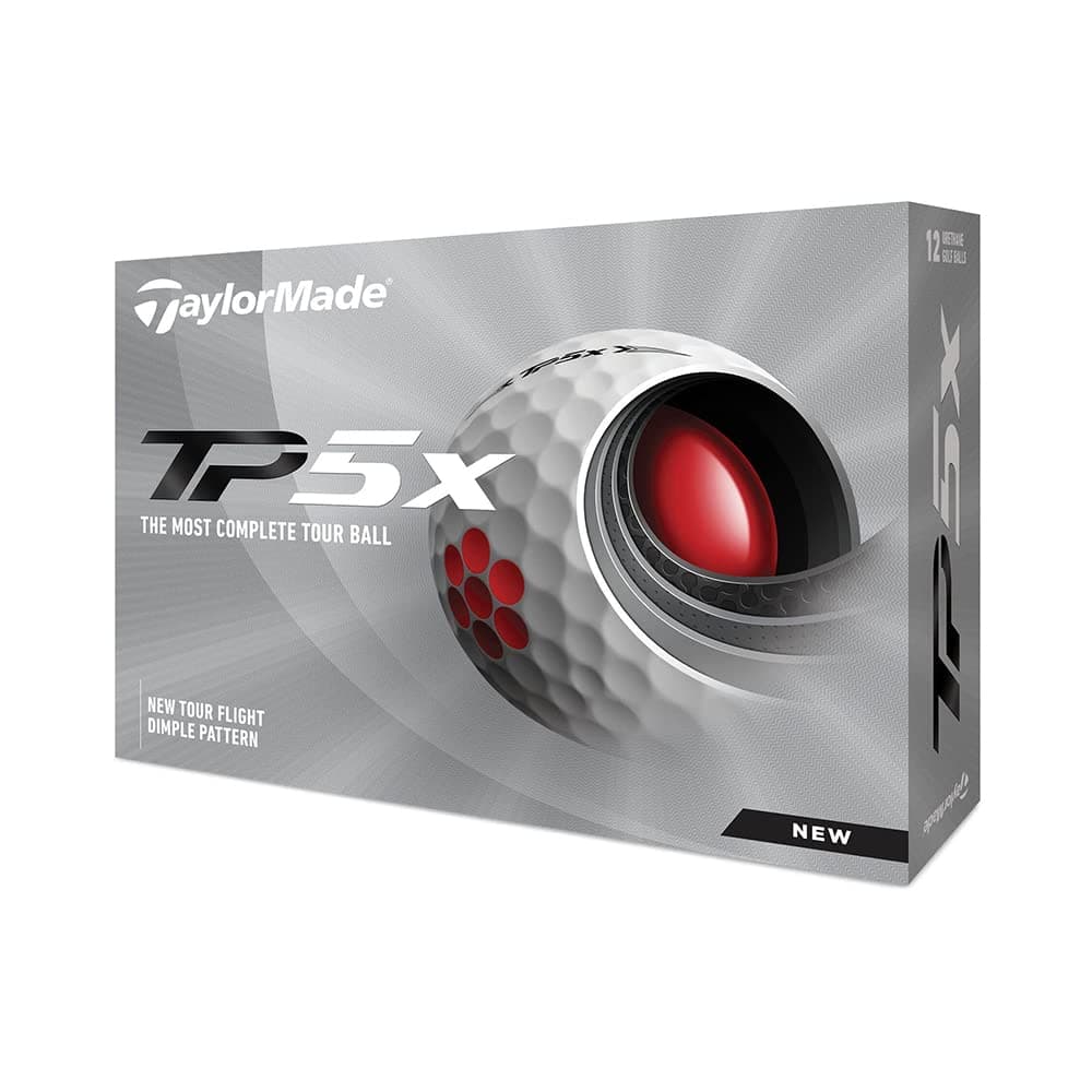 TaylorMade TP5 & TP5x Golf Balls (White, Yellow, Pix)