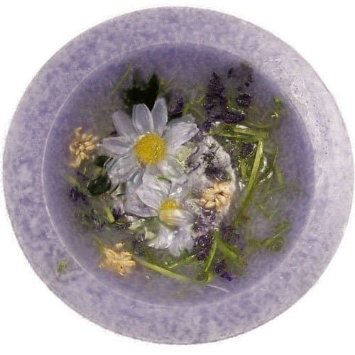 Lavender and Chamomile Scented Flameless Decorative Candle - 7" in Diameter - Comes in Gift Box by Habersham Candle Co