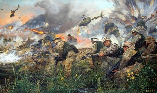 "The Battle for An Najaf" - James Dietz - 101st Airborne Division Military Aviation Art (Artists Proof)