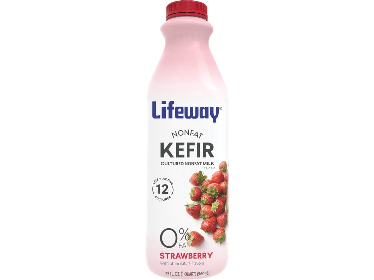 Lifeway Probiotic Non Fat Strawberry Kefir, 32 Ounce -- 6 per case.