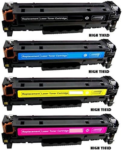 Premium Quality Compatible High Yield Toner Cartridges Set Replacement for HP 202A / 202X CF500X CF501X CF502X CF503X(Black, Cyan,Yellow,Magenta, 4-Pack)