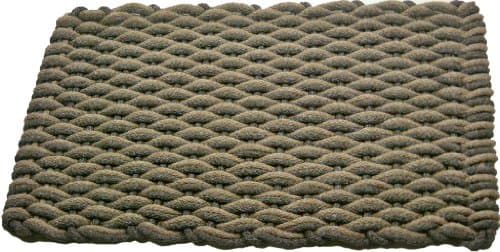 Texas Rope Doormats 156 Indoor and Outdoor Doormats, 18 by 30-Inch, Tan/Brown Wave with Brown Insert