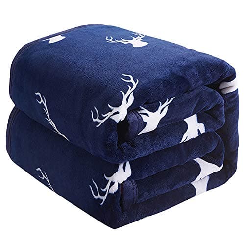 Yi Erman Fleece Blanket, Soft Microfiber Flannel Blanket, Fleece Throw Blanket for All Season,Twin Size(Deer)