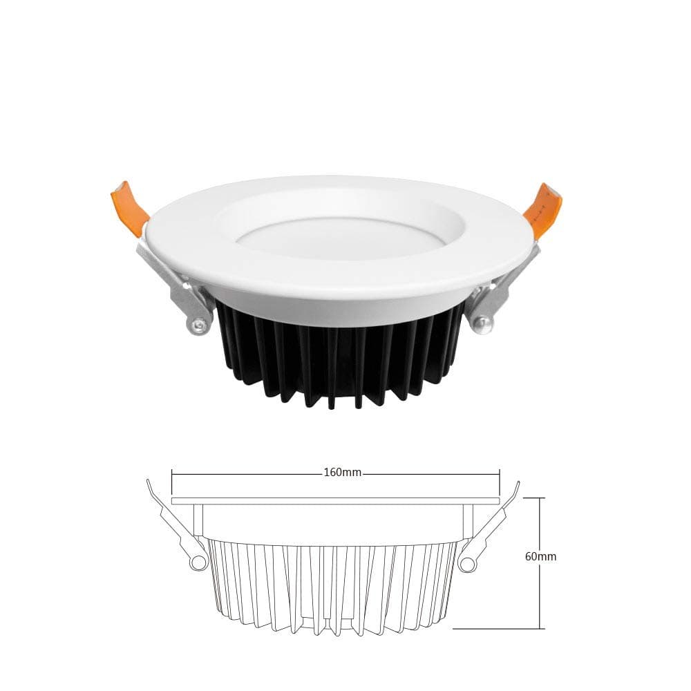 LED ZigBee Soposh Downlight with RGB + CCT Colour Changing and Warm White Cool White Recessed Ceiling Spotlight 12.00W 230.00V