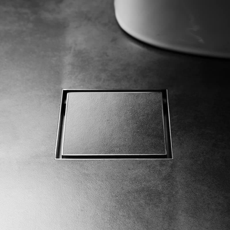 VANRA V-Baths 6 Inch|150 Mm Reverse Plate Stone/Tile/Marble Insert Drain Jali Stainer|Square Drainer For Bathrooms Floor,Roofs,Terraces,Balconies Of Stainless Steel (Grade 304) (6'' X 6'' (Inch))