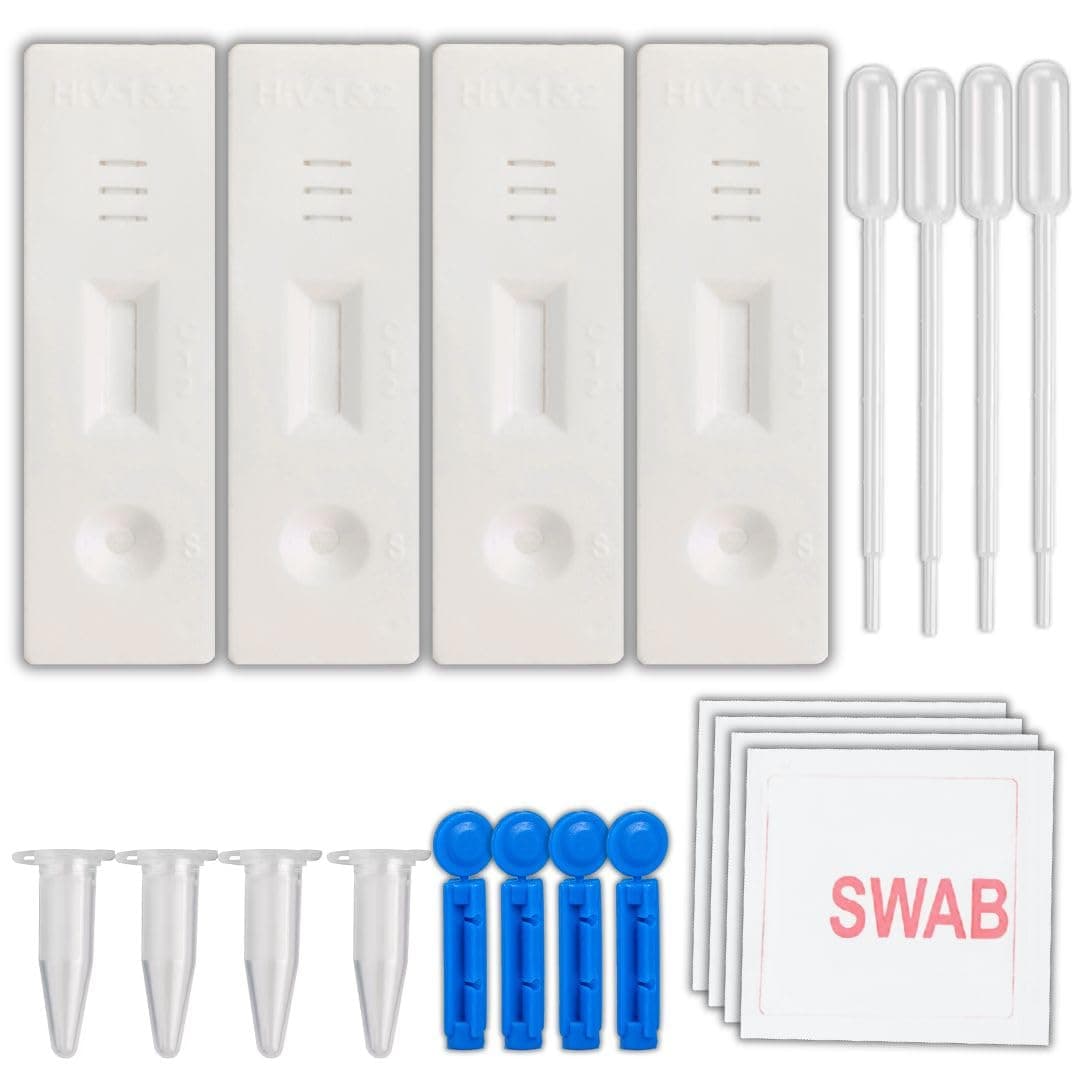Oscar HIV1 & HIV2 Rapid Home Self-Test Kit (Pack of 4)