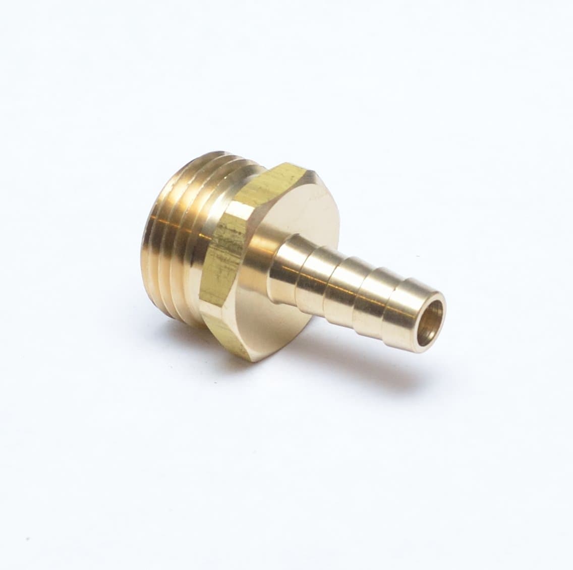 Brass 3/8" Hose ID / Hose Barb to Male 3/4" GHT Garden Hose Thread Straight Brass Fitting House / Boat / Lawn / Power Wash / Irrigation