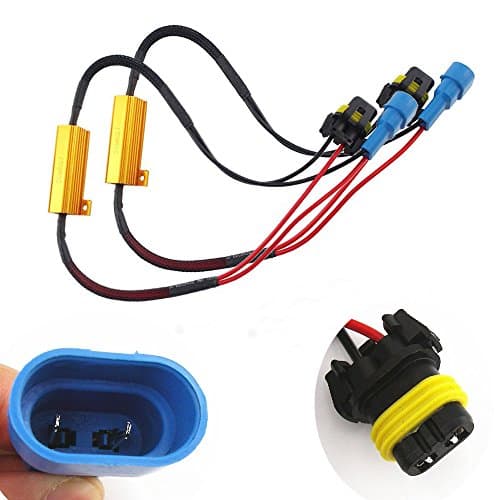 2 X 50W 8 Ohm 9005 HB3 Headlight No Error Load Resistor Fog Light Decoder LED Canbus Connection Resistance Wire