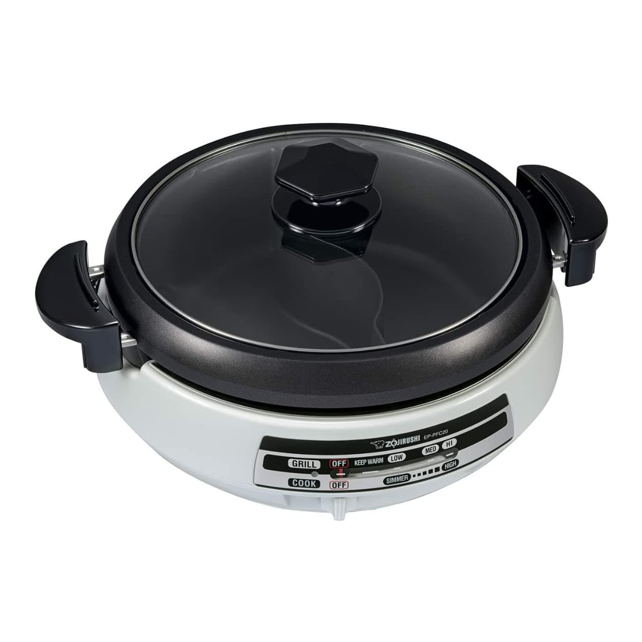 Zojirushi EP-PFC20HA, Gourmet d’Expert® Electric Skillet for Yin Yang Hot Pot