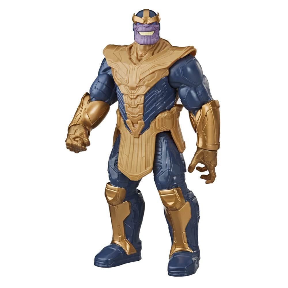 Avengers Marvel Titan Hero Series Blast Gear Deluxe Thanos Action Figure,Toy, Inspired ByMarvel Comics, For Children Aged 4 And Up,Blue, 30-cm