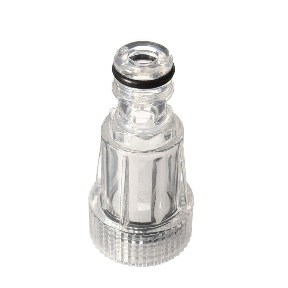 STARQ® - Universal 3/4" Crystal Clear Filter for High-Pressure Washer Inlet Water Filter Connector Nipple/Nozzle Accessory
