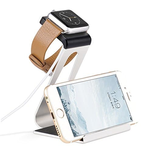 HOCO Aluminum Multifunction Stand Holder for Apple Watch (Silver)