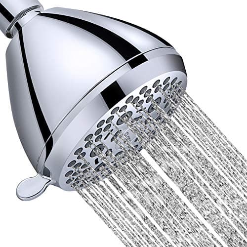 CLOFY 6-Setting Shower Head with High Pressure, Water Saving Showerhead Multi-Layer Chrome Finish, Acid Salt Spray Test Appearance Standards, Cycle Tested to Ensure Lasting Over 10-Year