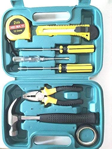 CHHELL 9-Piece Home Tool Kits Multi-Functional Universal 9 in 1 Precision Screwdriver Hammer Set Repair Tool Kit for Household Electronics Test Repair Maintenance