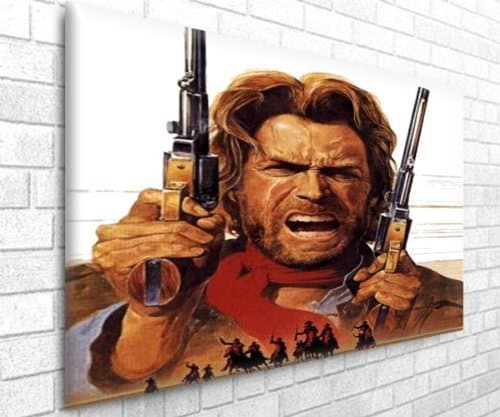 Outlaw Josey Wales - Clint Eastwood Boxed Canvas Art Print - Framed Ready to Hang (30in x 20in)