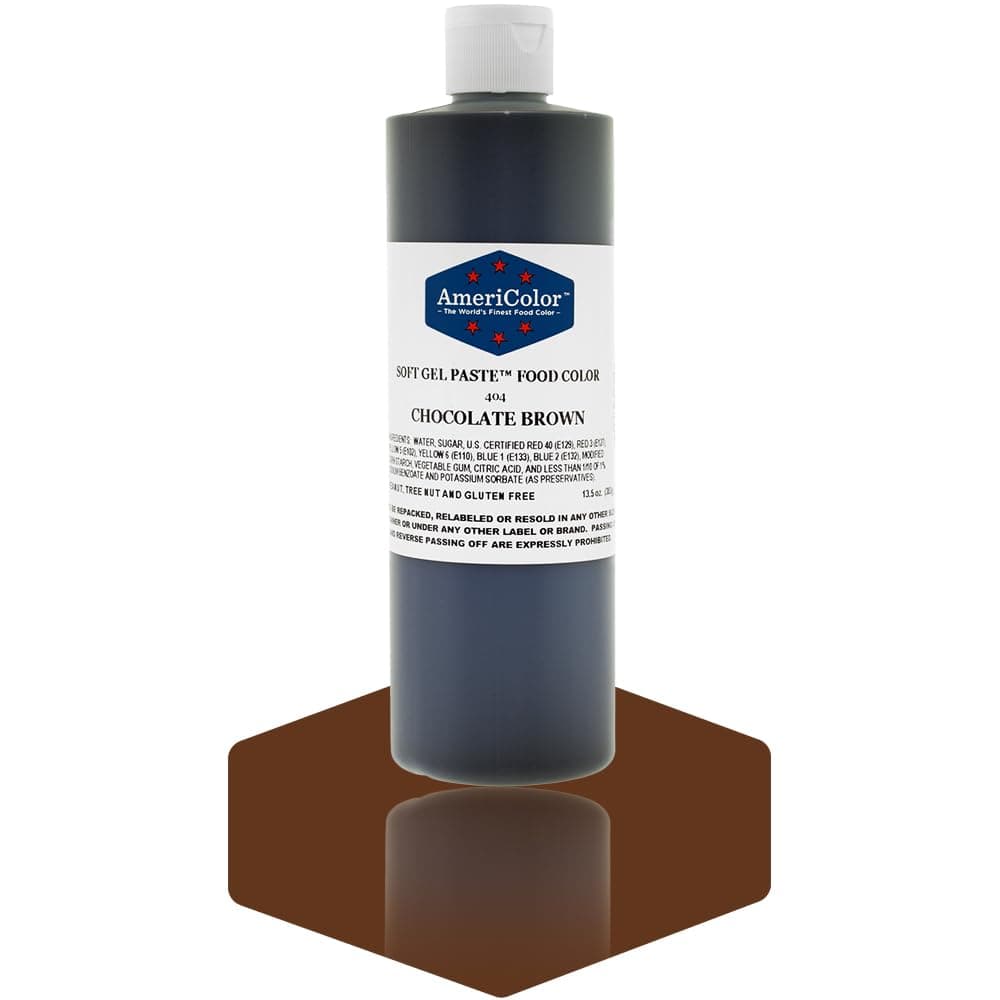 Soft Gel Paste Food Color, 13.5-Ounce, Chocolate Brown