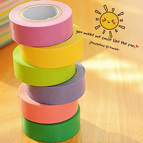 10pcs Decorative Rainbow Sticky Paper Masking Adhesive Tape Scrapbook