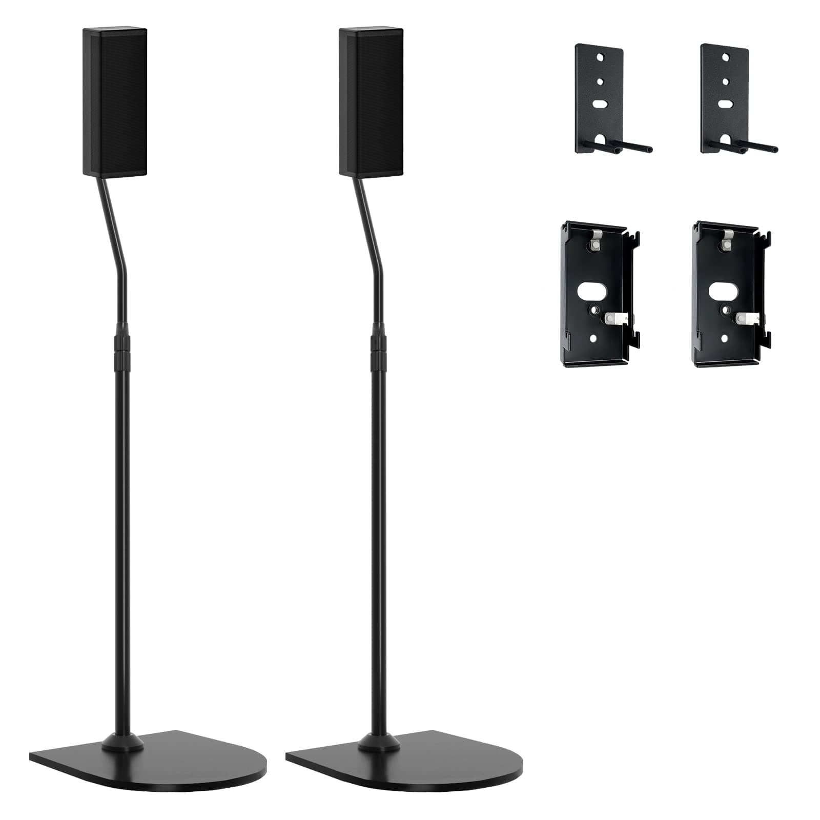 Height Adjustable UFS-20 Stand for Bose Speaker Stands, with Slideconnect Bracket, for Surround 700, OmniJewel Lifestyle 650, CineMate GS Series II, for Bose 700 Speaker Stands