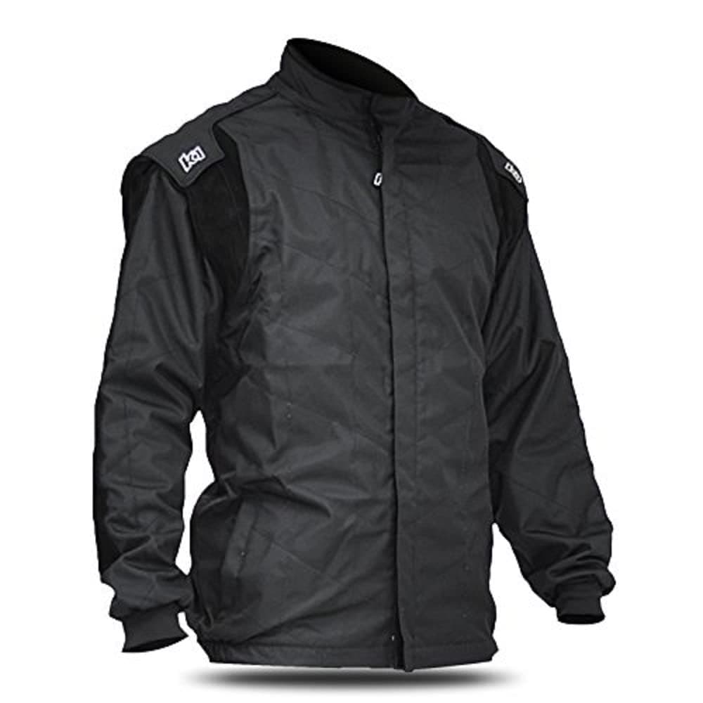 K1 Race Gear Racing Kart Jacket (Black, Large/X-Large)