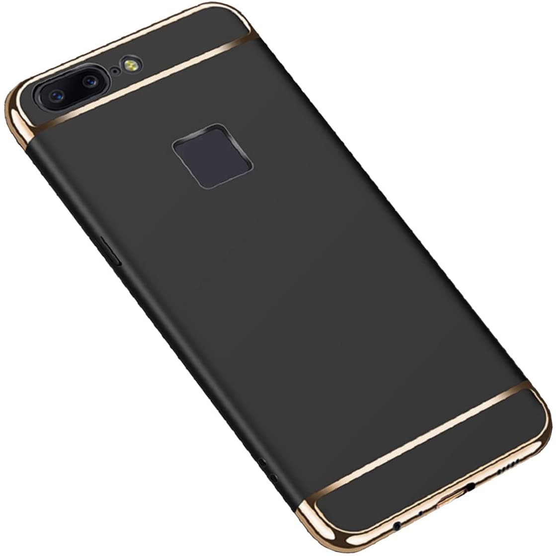 Oppo A5/A3S/C1/AX5 Armor Case, Cool Plated Combined Metal Bumper Frame Ultra Hybrid Thin Cover, TAITOU New Light Slim Anti-Scratch Phone Case for Oppo A5 Black