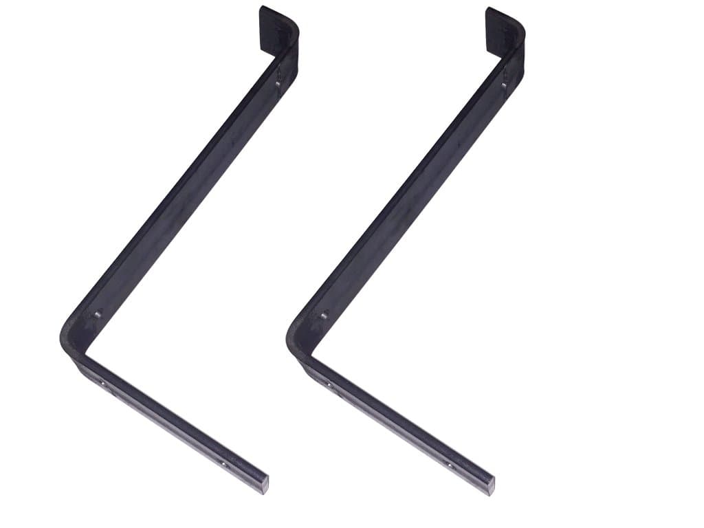 Iron Shelf Brackets (9.25"L x 5"H with 1"Lip)