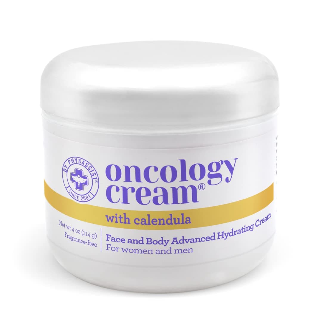 PhysAssist Oncology Calendula Cream. - Face & Body Advanced Hydrating Cream, for Men & Women after Radio or Chemo. 4 oz jar.