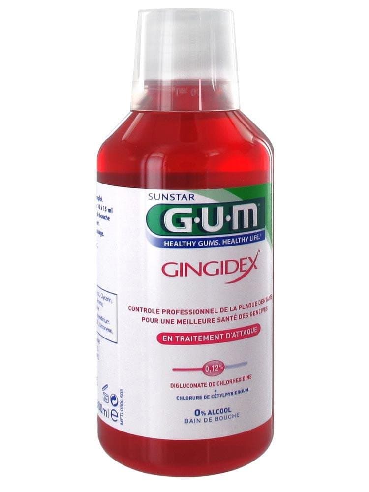 Gingidex Bain de Bouche Traitement d'Attaque Anti-Plaque - 300ml