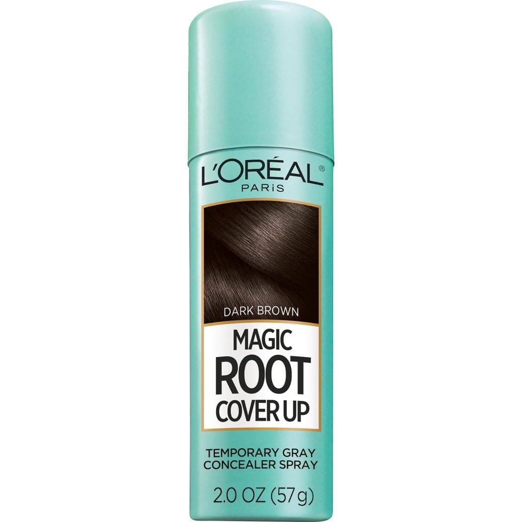 L'Oreal Paris Magic Root Cover Up Gray Concealer Spray (Dark Brown,2oz)