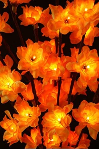 Light Garden - Illuminated Plum Nouveau 3 Branches in Set (Amber)