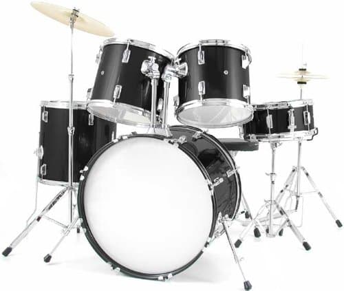 5 Pc Black Drum Set
