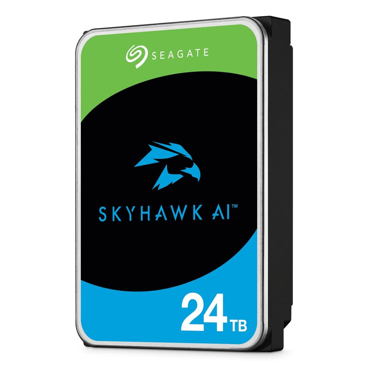 Skyhawk AI 24TB Video Internal Hard Drive HDD – 3.5 Inch SATA 6Gb/s 512MB Cache for DVR NVR Security Camera System with in-House Rescue Services (ST24000VE002)
