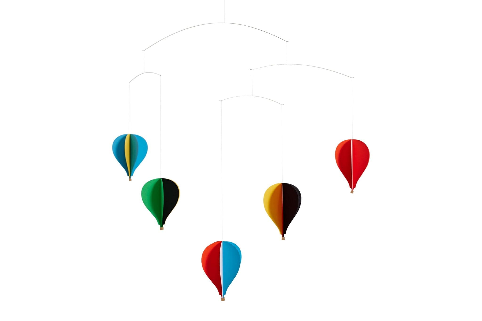 5 Balloon Hanging Nursery Mobile - 26 Inches - Premium-Grade Cardstock