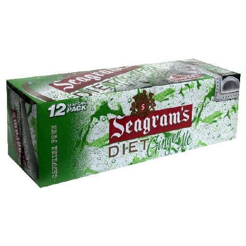 Seagram's Ginger Ale, Diet, Fridge Pack ,144 Fl. Oz.