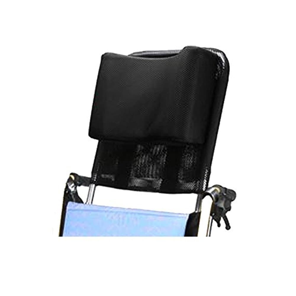 Wheelchair Headrest Neck Support Head Padding Adjustable Height and Angle & Portable for Adults Travel Wheelchair (Seat Width16"-20") Accessories,Black