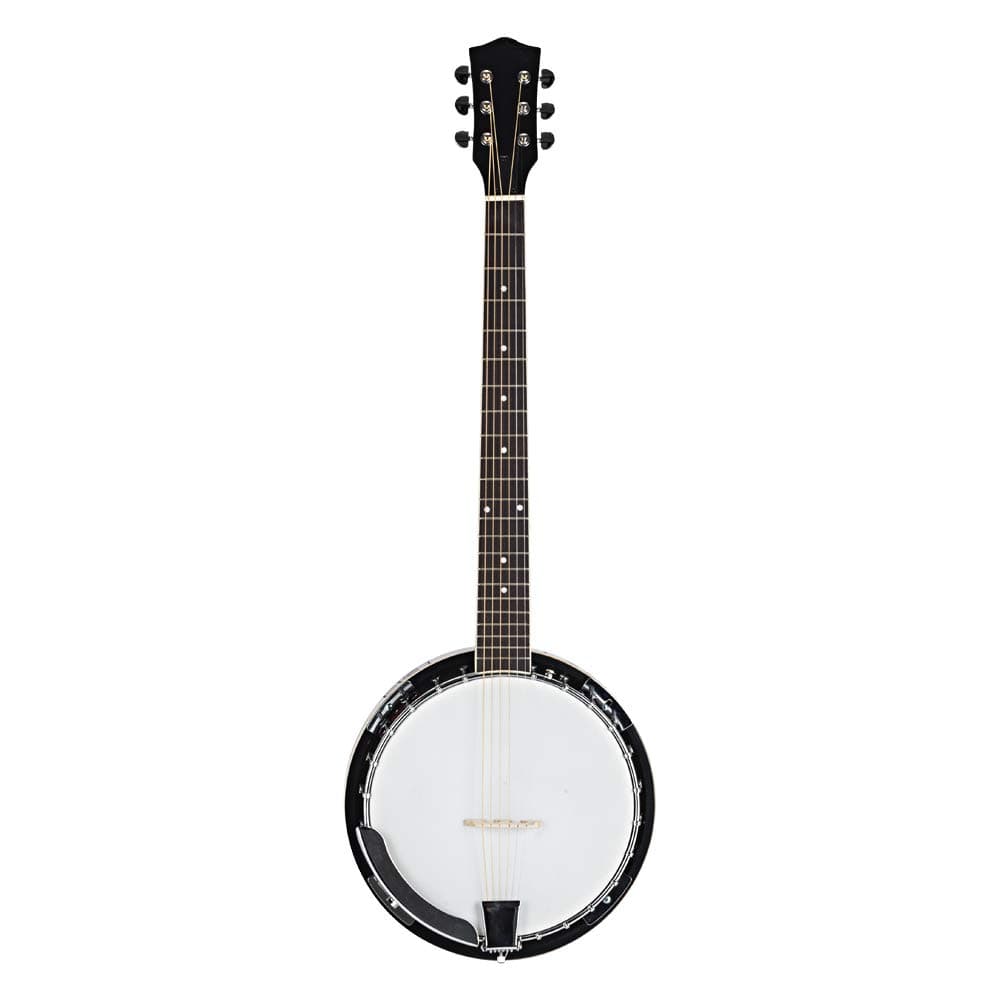 6 String Banjo 24 Bracket with Closed Solid Back and Geared, include Allen Wrench, Screwdriver Tools,Strap Buckle