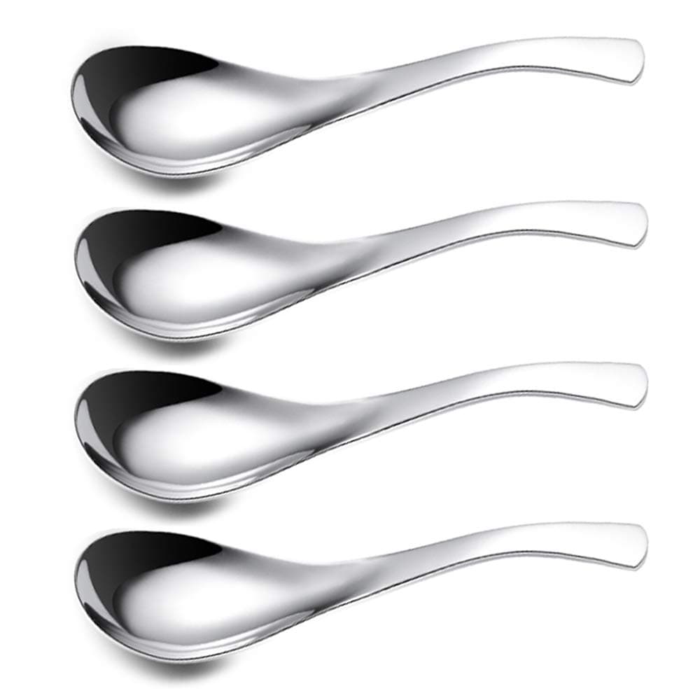 Stainless Steel Spoons - Lightweight and Small, Perfect for Toddlers and Children - Set of 4