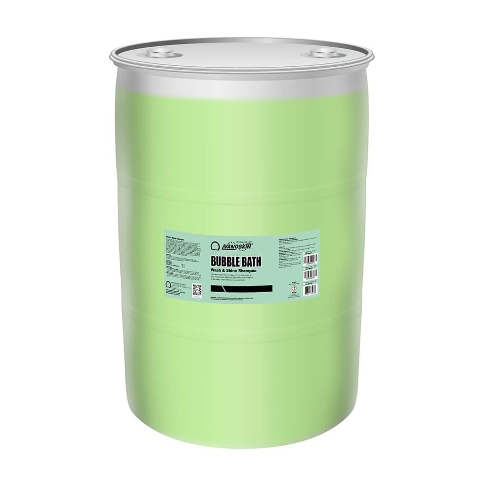 Nanoskin BUBBLE BATH Foaming Car Wash Shampoo 55 Gallons - Works with Foam Cannon, Foam Gun, Bucket Washes, Car Soap for Pressure Washer | For Car, Truck, Motorcycle, RV & More | Green Apple Scented