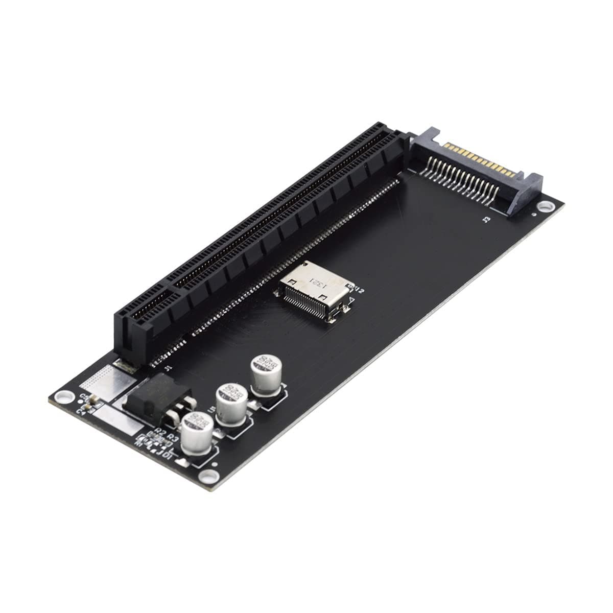 Cablecc Oculink SFF-8612 SFF-8611 to PCIE PCI-Express 16x 4X Adapter with SATA Power Port for Mainboard Graphics Card