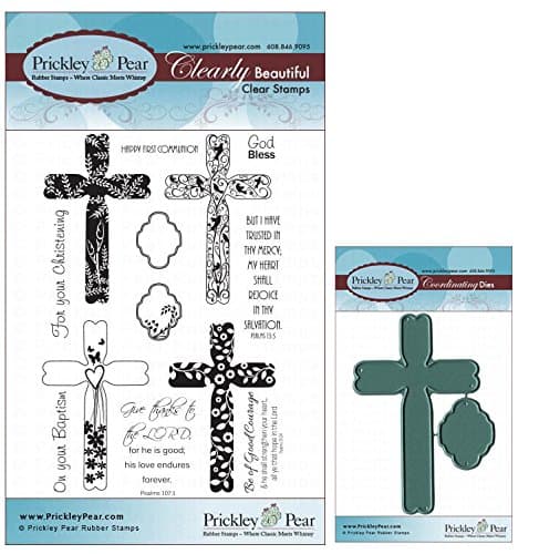 Prickley Pear Spring Crosses Clear Stamp and Die Set - CLR032 & PPRS-D032 - Bundle 2 Items